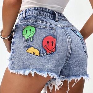 Denim Distressed Women Shorts